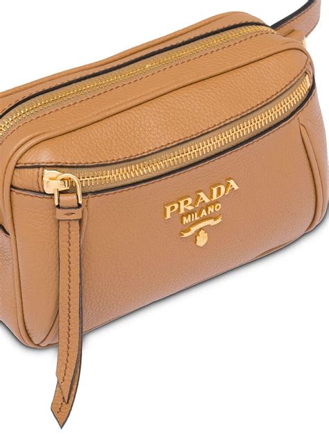 prada belt bag saffiano brown|authentic Prada saffiano.